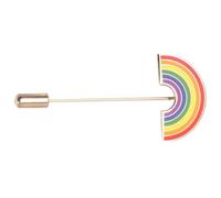 Didiseaon Lgbt Rainbow Bridge Broche Colorido Metal Premium para Solapa Ropa Accesorios Orgullo Gay