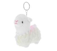 Didiseaon Llavero de Alpaca de Peluche Rosa para Mochila Escolar Adorable