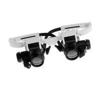 Didiseaon Lupa Binocular de Cabeza 8X 15x 23x Negra, Abs Metal Acrílico, Escala, Portátil, para Examinar Imágenes y Leer Mapas, Profesionales y Estudiantes