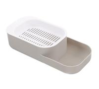 Didiseaon Maceta Hidropónica para Hierba De Gato Sin Caja para Cultivo Casa Macetero para Snack De Gato Diseño Práctico y Conveniente para Interiores Color Gris