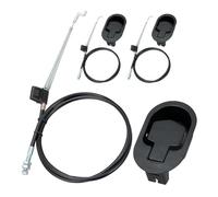 Didiseaon Manijas de Liberación para Sillón Reclinable de Aluminio Negro con Cable, 3 Piezas, Diseño Ovalado y Conveniente para Muebles Reclinables