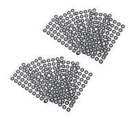 Didiseaon Marcadores para Escáner 3D Película Reflectante Pet 0,15 Mm Grosor 6 Mm Interior 10 Mm Exterior 50 Unidades por Hoja 10 Hojas Puntos de Marcado Precisión Escaneo Profesional