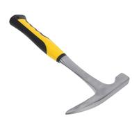 Didiseaon Martillo Geológico de 600g con Punta en Forma de Flecha Mango Ergonómico Antideslizante Herramienta Manual Multifuncional para Exploración Prospección y Estudios Geológicos al