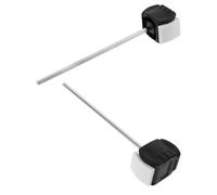 Didiseaon Maza para Pedal de Bombo de Acero Inoxidable 2 Piezas Cabezal Doble Cara para Batería Accesorio de Percusión Resistente Repuesto para Pedal de Bombo en Conciertos y Ensayos