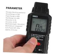 Didiseaon Medidor de Humedad Digital Portátil sin Batería Pantalla LCD Retroiluminada Detector de Humedad para Madera Papel y Paredes Herramienta Precisa para Construcción y Agricultura