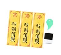 Didiseaon Membranas para Flauta Dizi China 3 Unidades con Pegamento Natural, Membrana Delgada y Resistente de Gelatina y Caña, Accesorios para Instrumentos de Viento y Color Color Aleatorio