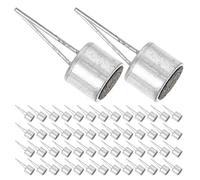 Didiseaon Micrófono Condensador Electret Cilíndrico Omnidireccional con 2 Terminales, 6 X 5 Mm, Pastillas de Micrófono para Equipo de Estudio de Grabación y Proyectos de Audio Diy, Pack 100