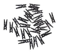Didiseaon Mini Clips de Plástico y Multipropósito de 2,5cm Negro Ligeros 100 para Colgar Ropa y Fotos para Eventos y Bodas
