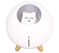 Didiseaon Mini Humidificador USB Silencioso Recargable de Aire Portátil Blanco Función Aroma y Luz, para Hogar, Oficina y Viajes, Humidificador Ultrasónico Compacto de Aire Limpio