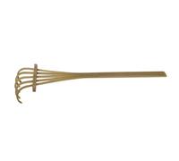 Didiseaon Mini Rastrillo Bambú Khaki de Cinco Dientes, para Mesa de Arena