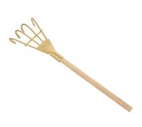 Didiseaon Mini Rastrillo de Hierro Dorado para Jardín y Decoración DIY Herramienta Pequeña para Modelos Miniatura Adorno Vintage Multifuncional para Escritorio y Hogar