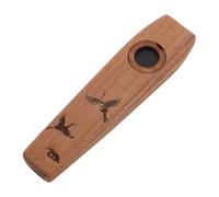 Didiseaon mirlitón de madera instrumentos de flauta instrumento musical de viento instrumento kazoo profesional adulto instrumento musical de boca kazoos para adultos Espadas Marrón