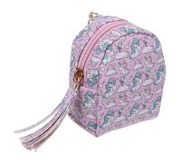 Didiseaon Monedero Pequeño de Dibujos Animados Unicornio, Mini Bolsa de Almacenamiento de Cable, Color Rosa, Infantil, para Monedas y Auriculares, Ligero y Portátil