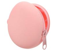 Didiseaon Monedero Redondo de Silicona Resistente Mujer, Mini Bolso Llavero Portátil Pequeño Bolsa Kawaii para Monedas y Auriculares, Accesorio Práctico para Viajes y Uso Diario