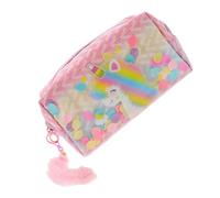 Didiseaon Neceser de Mujer Unicornio, Bolsa de Maquillaje Cremallera, Tela, Gran Capacidad, Portátil, Fácil de Limpiar, Organizador para Mujeres y Niñas, Uso Diario Casa