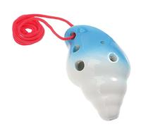 Didiseaon Ocarina Clásica Forma Ligera Duradera Instrumento Viento para Principiantes Práctica Portátil Color Aleatorio Color Aleatorio