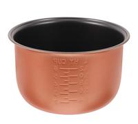 Didiseaon Olla Interior para Arrocera Eléctrica de 2l Dorado Aleación de Aluminio, Diseño Portátil y Multifunción Adecuado para Cocinar Arroz y Sopas