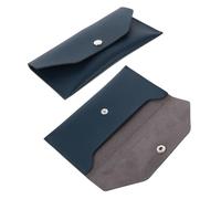 Didiseaon Organizador de Billetes de Piel Sintética Verde Oscuro Cartera Tipo sobre 2 Unidades Billetera Económica y Portátil para Gestión de Ahorro y Uso Diario