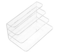 Didiseaon Organizador de Correo Acrílico Transparente de 3 Compartimentos Verticales Clasificador de Cartas y Archivos para Escritorio Soporte para Postales y Sobres Adecuado para