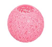 Didiseaon Pantalla de Lámpara de Bola de Ratán de Papel Rosa, Fácil de Instalar y Suaviza la Luz para Rincón Recreativo o Dormitorio Ambiente Artístico