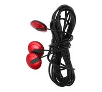 Didiseaon Pastilla de Guitarra Acústica Pasiva Conector de 6,35 Mm, Adhesiva sin Taladro, Captador de Sonido para Guitarra Folk y Ukelele, Accesorio para Grabación y Directos, Color Rojo