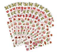 Didiseaon Pegatinas 3d de Espuma, Calcomanías de Dibujos Animados, 40 Unidades (20 Mariposas 20 Flores), Adhesivas para Decoración de Habitaciones y Scrapbooking