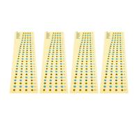 Didiseaon Pegatinas para Diapasón 4 Cuerdas, Accesorio para Principiantes, Calcomanías Pvc Duraderas para Notas y Escalas, Etiquetas para Diapasón Fáciles de Aplicar, Kit 4 Piezas