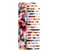 Didiseaon Peine de Dientes Anchos Antiestático Cabello de Acetato, Portátil de 11.5X5.5 CM, Desenredante sin Frizz, Alivia Tensión, Adecuado para Cabello Largo y Rizado en Casa o Salón