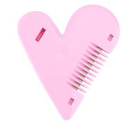 Didiseaon Peine Doble Cara Para Cortar Cabello Herramienta De Autocuidado Para Mujeres Para Recortar Flequillos y Puntas Abiertas Diseño Ergonómico y Portátil Rosa
