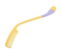 Didiseaon Peine Ergonómico de Mango Largo Curvo Antideslizante para Personas Mayores Discapacidad, Peine de Dientes Anchos Ligero y Portátil para Cuidado y Peinado en Casa y Viajes