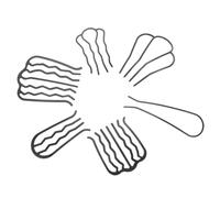 Didiseaon Peine Rizador De Pelo 6 Sueltos Peineta Lateral Para Mujer Hierro Estilo Elegante Forma t