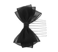 Didiseaon Peineta Negra Con Lazo De Tul Para Niñas Accesorio Delicado y Práctico Para Cabello Fino Para Estudiantes y Uso Diario Diseño Dulce y Encantador