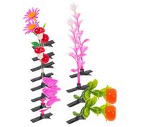 Didiseaon Pelo Diseño Realista de Plantas 12 Pinzas Fáciles de Usar Hechas de Espuma y Metal para Diferentes Peinados y Opciones de Estilo