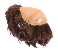 Didiseaon Peluca de Fiesta de Halloween Peluca de Monje Calva de Cosplay de Juego de Rol Calva para Adultos