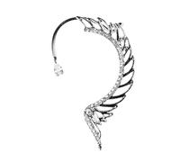 Didiseaon Pendiente Ear Cuff con de Ángel Clip No Perforado Diseño Resistente y para Bodas y Joyería de Oreja para Mujeres