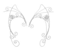 Didiseaon Pendientes Clip Vintage sin Oreja, Gancho Oreja de Metal, Par de Pendientes sin Piercing para Mujer y Adolescente, Accesorios Cosplay Cómodos y Ligeros