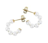 Didiseaon Pendientes de Perlas Redondos Pequeños para Mujer Aretes Elegantes y Delicados Seguros para Piel Sensible para Bodas y Fiestas