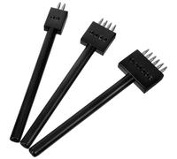 Didiseaon Perforadoras de Cuero Metálicas 3 Punzones Redondos Herramienta de Punzonado para Artesanía en Cuero Kit para Manualidades Espaciado de 4 Mm Apto para Trabajo Artesanal