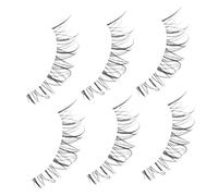 Didiseaon Pestañas Manga Brillantes Con Perlas Para Cosplay Y Representaciones Teatrales Pestañas Postizas Rizadas Naturales Pestañas Postizas Dramáticas Y Esponjosas