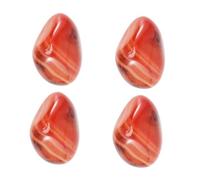Didiseaon Piedras de Ágata Natural Pulida Pequeñas 4 Piezas Ágata Sardónice Banda Irregular para Decoración Hogar Meditación Terapia Reiki Cristales Curativos Color Aleatorio
