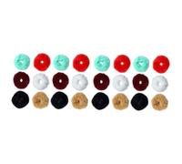 Didiseaon Piezas lazos para el cabello de color sólido coleteros esponjosos para el cabello titular de de caballo peluda tiara banda para el cabello hermosos anillos para el cabello