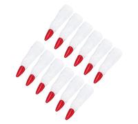 Didiseaon Piezas Uñas de bruja disfraz halloween hallowen calabazas cubierta de uñas de dedos falsos uñas postizas decoracion halloween cubierta de dedo de broma de halloween el plastico