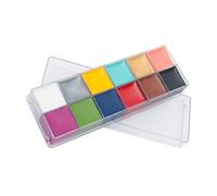 Didiseaon Pintura Facial y Corporal 12 Colores Kit De Maquillaje Para Niños Perfecto Para Halloween y Celebraciones