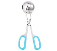 Didiseaon Pinzas de Acero Inoxidable para Hacer Albóndigas y Bolas de Arroz, Diseño en Forma de Tijera, 2 Piezas para Cocina y Restaurante, Práctico Utensilio de Cocina