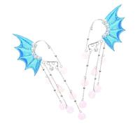 Didiseaon Pinzas de Pelo para Borlas Accesorios para Disfraces de Cumpleaños y Hanfu Tradicional de Azul para Princesas