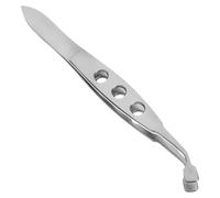 Didiseaon Pinzas para Párpados de Acero Inoxidable Cabeza Cuadrada Grande para Masaje y Extracción de Glándulas Obstruidas, Uso en Fisioterapia Ocular y Cuidado de Párpados