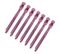 Didiseaon Pinzas Para Peluquería De Acero Inoxidable 12 Pcs Clips Para El Pelo Fijación Rápida Para Peinado y Teñido Ideal Para Pelo y Grueso (rosado)
