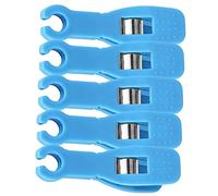 Didiseaon Pinzas para Perforación Desechables 5 Piezas 8mm Antideslizantes para Tatuajes y Piercings Profesionales Uso Corporal Azul