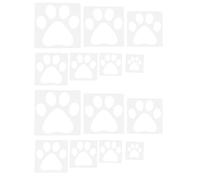 Didiseaon Plantillas Reutilizables para Dibujar Huellas de Animales 14 Piezas de Plástico Hueco para Manualidades Pintura Decorativa Pared Madera y Papel Herramienta Ligera para Arte