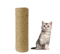 Didiseaon Poste de Recambio para Rascador de Gatos de Interior, Columna de Escalada de Madera y Cuerda de 6 Cm de Diámetro y 40 Cm de Largo, Accesorio Resistente para Árbol Rascador,
